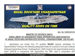 Indian Navy Apprentice Recruitment 2024: Apply Online For 275 Posts, Check Details Indian Navy Apprentice Recruitment 2024: Apply Online For 275 Posts, Check Details