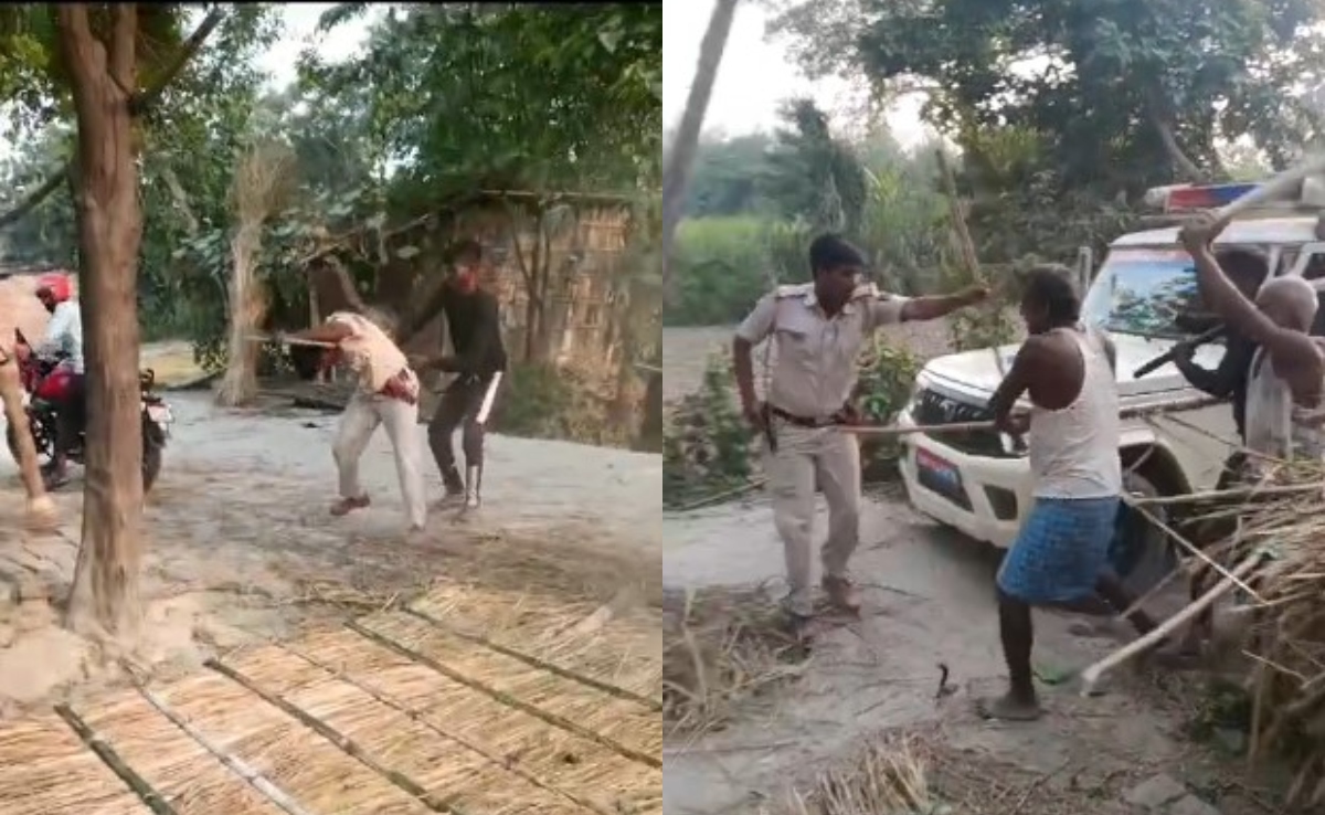 बिहार के मोतिहारी में पुलिसवालों की लाठी-डंडे से पिटाई, उपद्रवियों ने कई का सिर फोड़ा