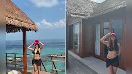 Palak Tiwari Made Her "Maldivian Paradise" Look Fabulously Fashionable In A Classic Black Swim Set