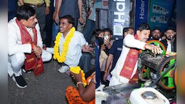 CM&nbsp; मोहन की दिवाली,..&nbsp;शहर में पैदल घूमे, फुटपाथ पर लोगों से मिले, गन्ने की चरखी भी चलाई&nbsp;
