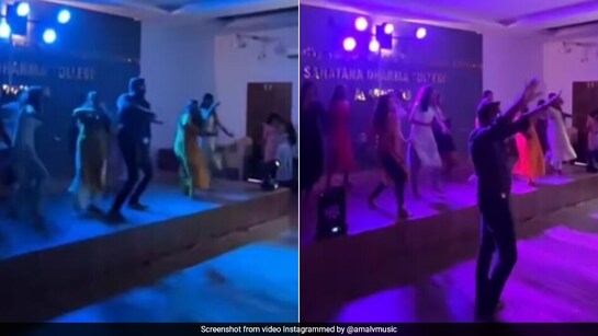 स्टूडेंट्स कर रहे थे डांस, तभी स्टेज पर पहुंचकर HOD साहब ने किया कुछ ऐसा, देखकर झूम उठी पब्लिक