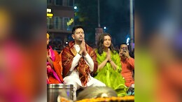 Raghav Chadha Attends Varanasi's Ganga Aarti With Parineeti Chopra On Birthday