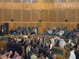 Chaos In Jammu And Kashmir Assembly Again, MLAs Face Off Over Special Status Chaos In Jammu And Kashmir Assembly Again, MLAs Face Off Over Special Status