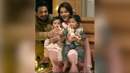 Abhinav Shukla Shares Late Diwali Post With His Wife Rubina Dilaik And Twin Daughters: "My Three <i>Luxmis</i>"