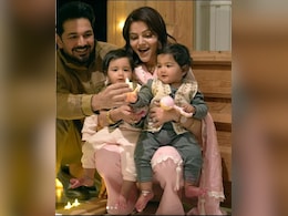 Abhinav Shukla Shares Late Diwali Post With His Wife Rubina Dilaik And Twin Daughters: "My Three <i>Luxmis</i>"