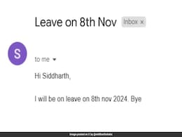 "I'll Be On Leave, Bye": Gen Z Employee's Casual Leave Email Divides The Internet "I'll Be On Leave, Bye": Gen Z Employee's Casual Leave Email Divides The Internet