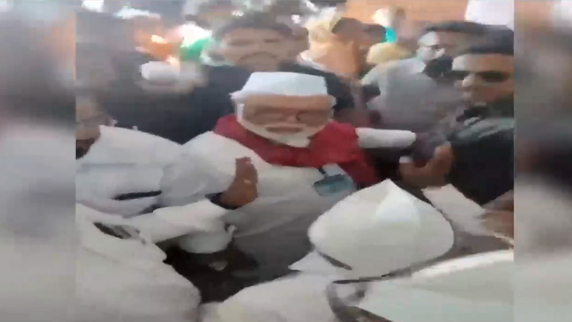 Workers Of Sharad Pawar's NCP Stop Chhagan Bhujbal From Entering Voting Booth