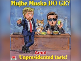 <i>"Mujhe Muska Do Ge?"</i> - Amul's Topical Unites Trump And Musk In A Witty Manner