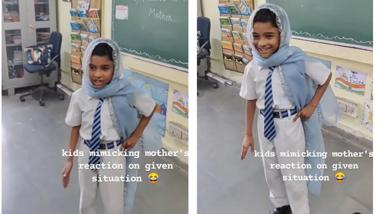 क्लास रूम में बच्चे ने की मां की ऐसी मिमिक्री, ठहाके लगाने लगी पूरी क्लास, वीडियो देख लोगों ने कहा- बच्चे मन के सच्चे