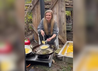Viral Video Shows German Woman Making Boondi For Laddoo, Internet Reacts Viral Video Shows German Woman Making Boondi For Laddoo, Internet Reacts