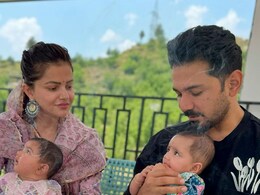 Rubina Dilaik's Twins Edhaa And Jeeva's First Birthday Pics Will Put A Smile On Your Face