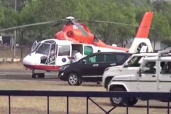 Amit Shah's Helicopter Checked By Election Commission Officials In Maharashtra Amit Shah's Helicopter Checked By Election Commission Officials In Maharashtra