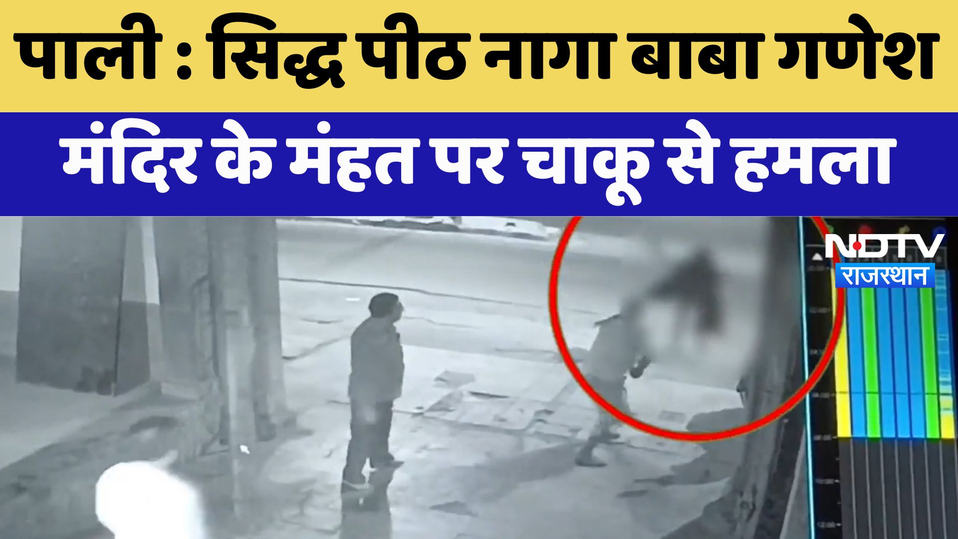 Pali News : सिद्ध पीठ नागा बाबा गणेश मंदिर के मंहत पर चाकू से हमला