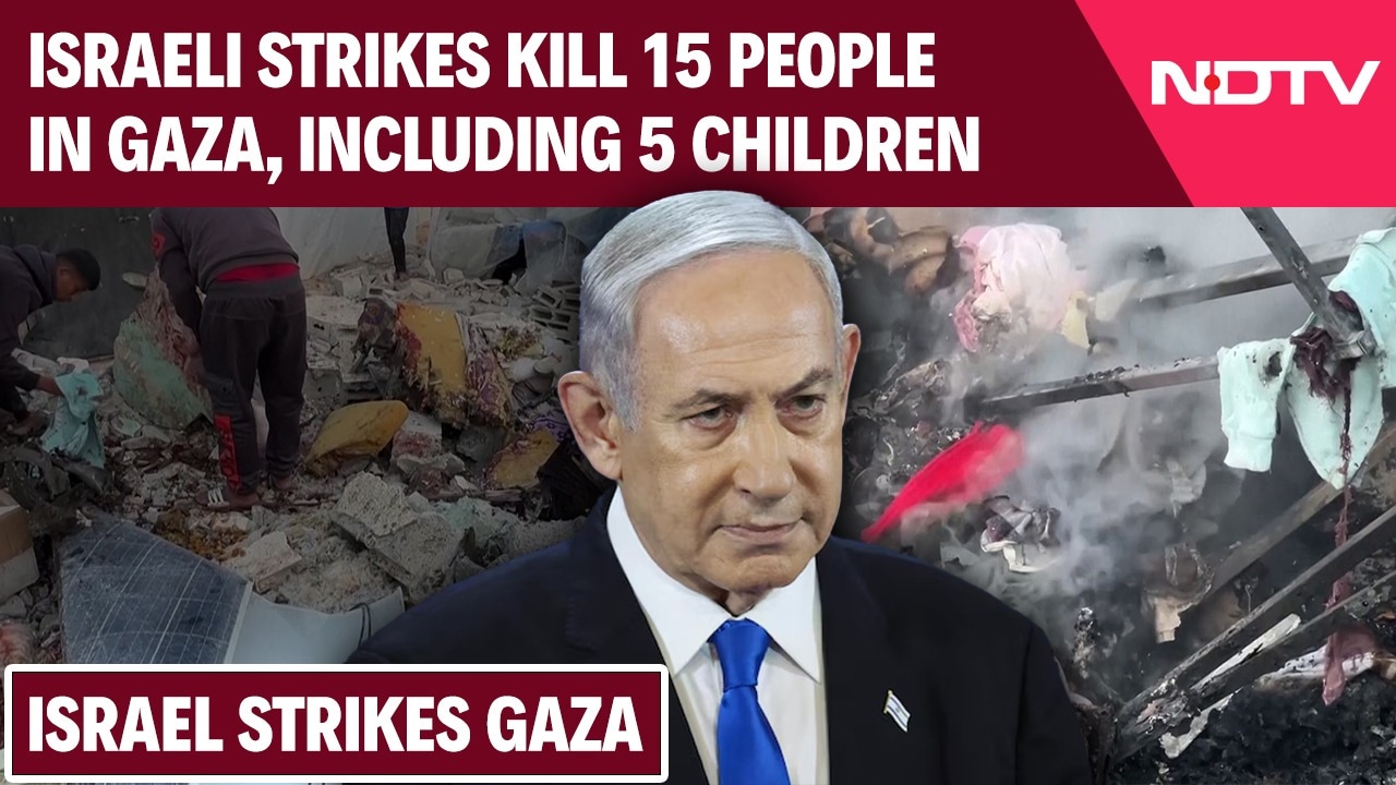 Israeli Strikes Kill 15 People, Including 5 Children And 3 Women, In Gaza
