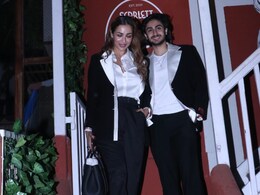 Malaika Arora And Arhaan Khan Twinned On Their Night Out In Embellished Tuxedo Jackets By Manish Malhotra Malaika Arora And Arhaan Khan Twinned On Their Night Out In Embellished Tuxedo Jackets By Manish Malhotra