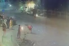 On CCTV, Speeding Car Kills Man Bursting Crackers On Road In Pune On CCTV, Speeding Car Kills Man Bursting Crackers On Road In Pune