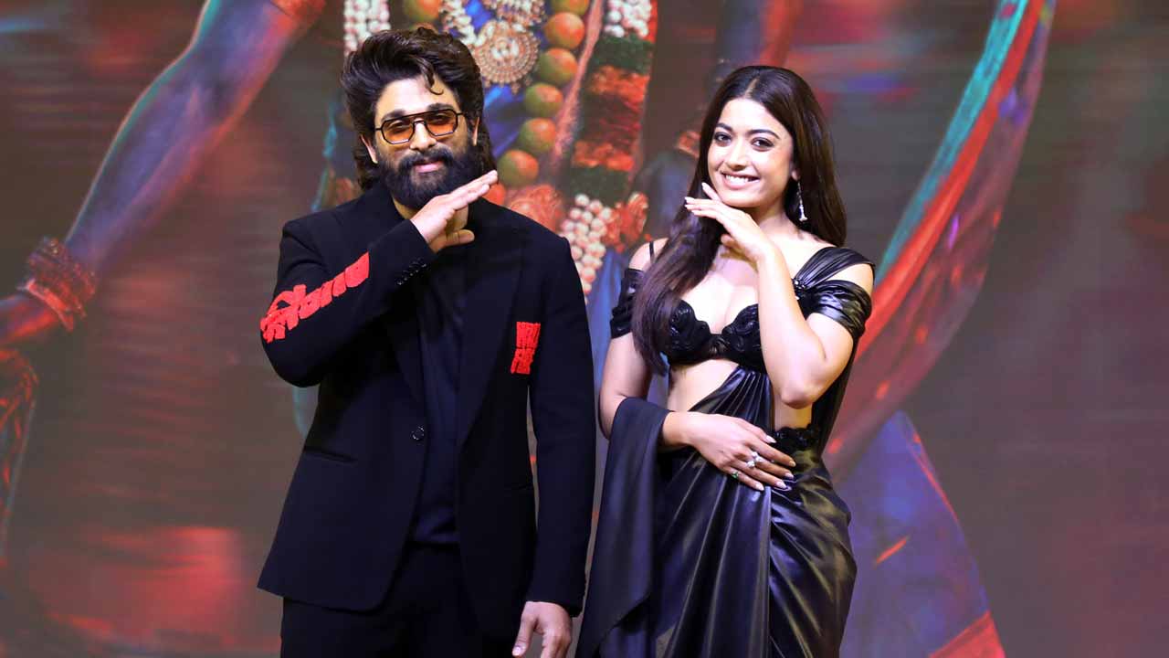 <i>Pushpa 2</i> Event: Allu Arjun, Rashmika Dance To Their Song 'Angaron'