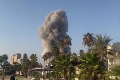 Smoke Billows From Lebanese City Following Israeli Strikes Smoke Billows From Lebanese City Following Israeli Strikes