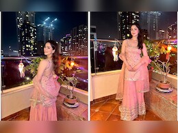 Sara Tendulkar In A Beautiful Pink <i>Sharara</i> Was The Twinkling Light Of The Festive Season