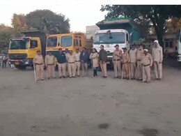 MP: अवैध रेत परिवहन के खिलाफ बड़ी कार्रवाई, 10 ओवरलोड डंपर जब्त