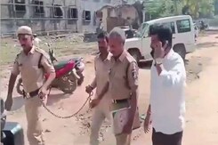 Farmer Taken To Hospital In Handcuffs, Revanth Reddy Demands Inquiry Farmer Taken To Hospital In Handcuffs, Revanth Reddy Demands Inquiry