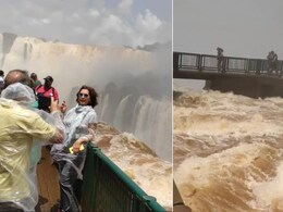 ब्राजील के इस खौफनाक झरने को देख छूटे लोगों के पसीने, वीडियो देख लोग बोले- मौत से डर नहीं लगता क्या
