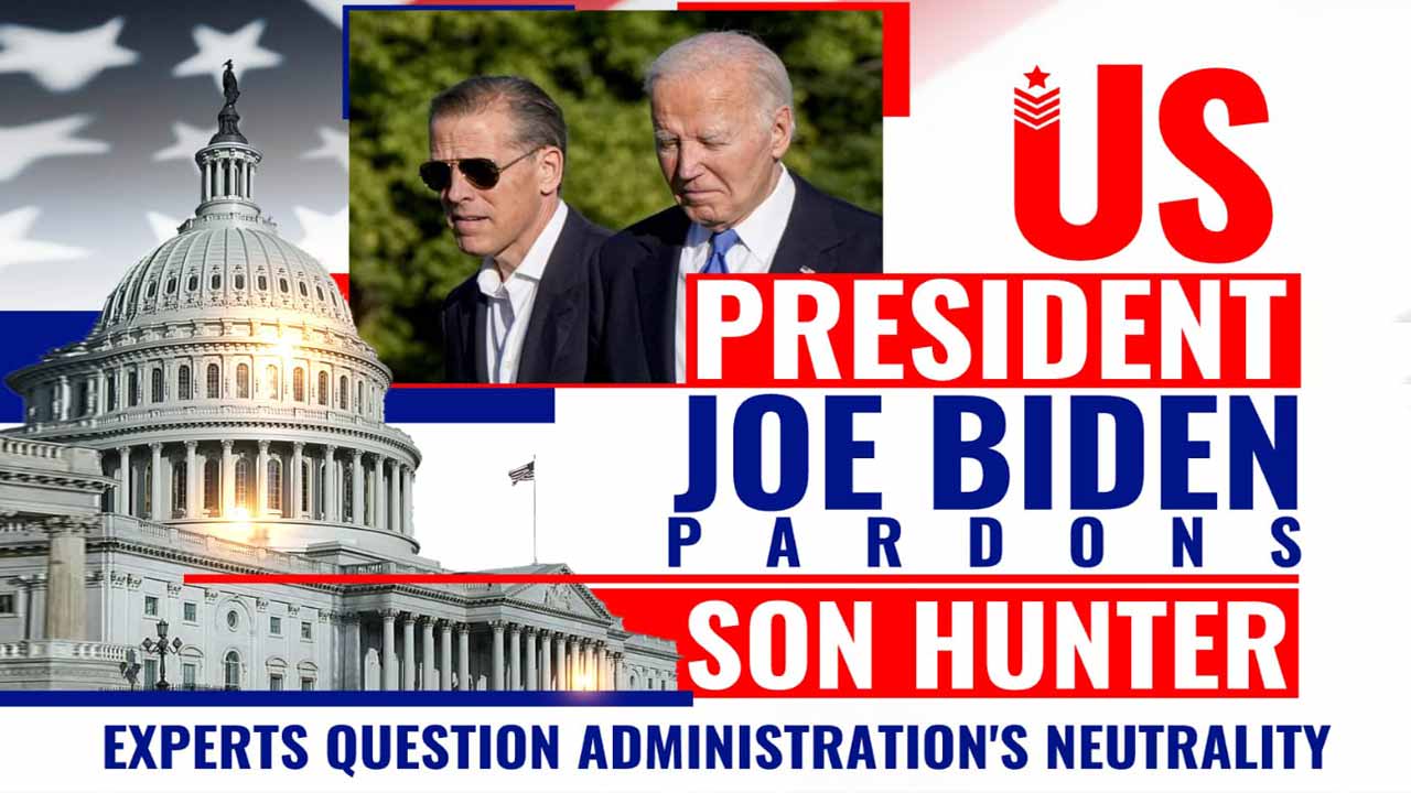 Biden Administration's Neutrality Questioned After Hunter Biden Given Presidential Pardon