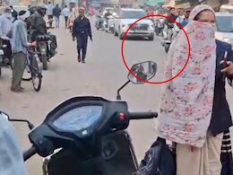 No Parking में हुई स्कूटी Lock ! युवती ने बीच सड़क पर कर दिया ऐसा कारनामा