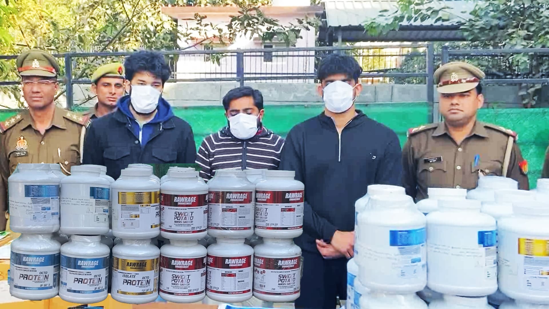 Fake Food Supplement Factory Busted In Noida; Three Arrested
