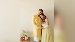 Aaliyah Kashyap And Shane Gregoire Stuns In Matching Yellow Outfits For Their Haldi Ceremony