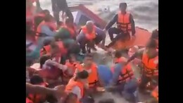 Video: Passengers Panic, Scream For Help As Ferry Sinks Off Mumbai Coast