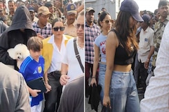 Shah Rukh Khan Spotted At Gateway Of India With Family And Adorable Puppy Shah Rukh Khan Spotted At Gateway Of India With Family And Adorable Puppy