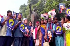 Ambedkar Row: Congress Doubles Down After BJP's Soros Edit Of Protest Pic Ambedkar Row: Congress Doubles Down After BJP's Soros Edit Of Protest Pic