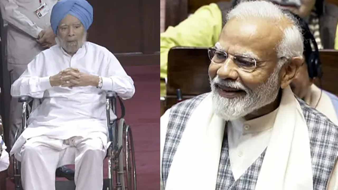 When Manmohan Singh Went To Rajya Sabha In Wheelchair And PM Modi Praised Him