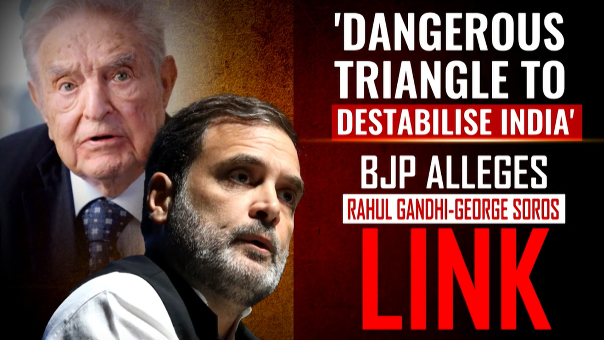 "Dangerous Triangle To Destabilise India": BJP Alleges Rahul Gandhi-George Soros Link "Dangerous Triangle To Destabilise India": BJP Alleges Rahul Gandhi-George Soros Link