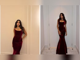 Janhvi Kapoor Welcomes The "Most Wonderful Time Of The Year" In A Maroon Velvet Gown Janhvi Kapoor Welcomes The "Most Wonderful Time Of The Year" In A Maroon Velvet Gown