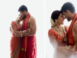 Kalidas Jayaram And Tarini Kalingarayar Looked Beautiful In Traditional Red For Their South Indian Wedding Kalidas Jayaram And Tarini Kalingarayar Looked Beautiful In Traditional Red For Their South Indian Wedding