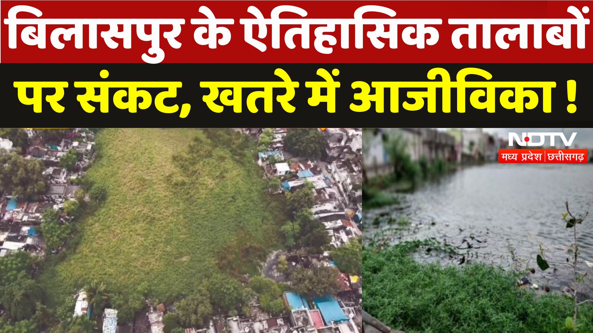 छत्तीसगढ़ के बिलासपुर में ऐतिहासिक तालाबों पर संकट, खतरे में आजीविका !