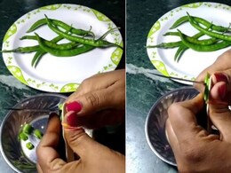 महिला ने बताई हरी मिर्च काटने की निंजा टेक्निक, इससे हाथ में नहीं होगी जलन, वायरल हो रहा Video