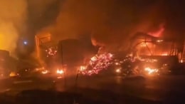 Multi-Vehicle Collision Triggers Fire On Ahmedabad Highway, 2 Killed