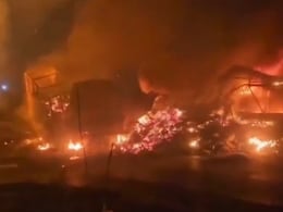 Multi-Vehicle Collision Triggers Fire On Ahmedabad Highway, 2 Killed Multi-Vehicle Collision Triggers Fire On Ahmedabad Highway, 2 Killed