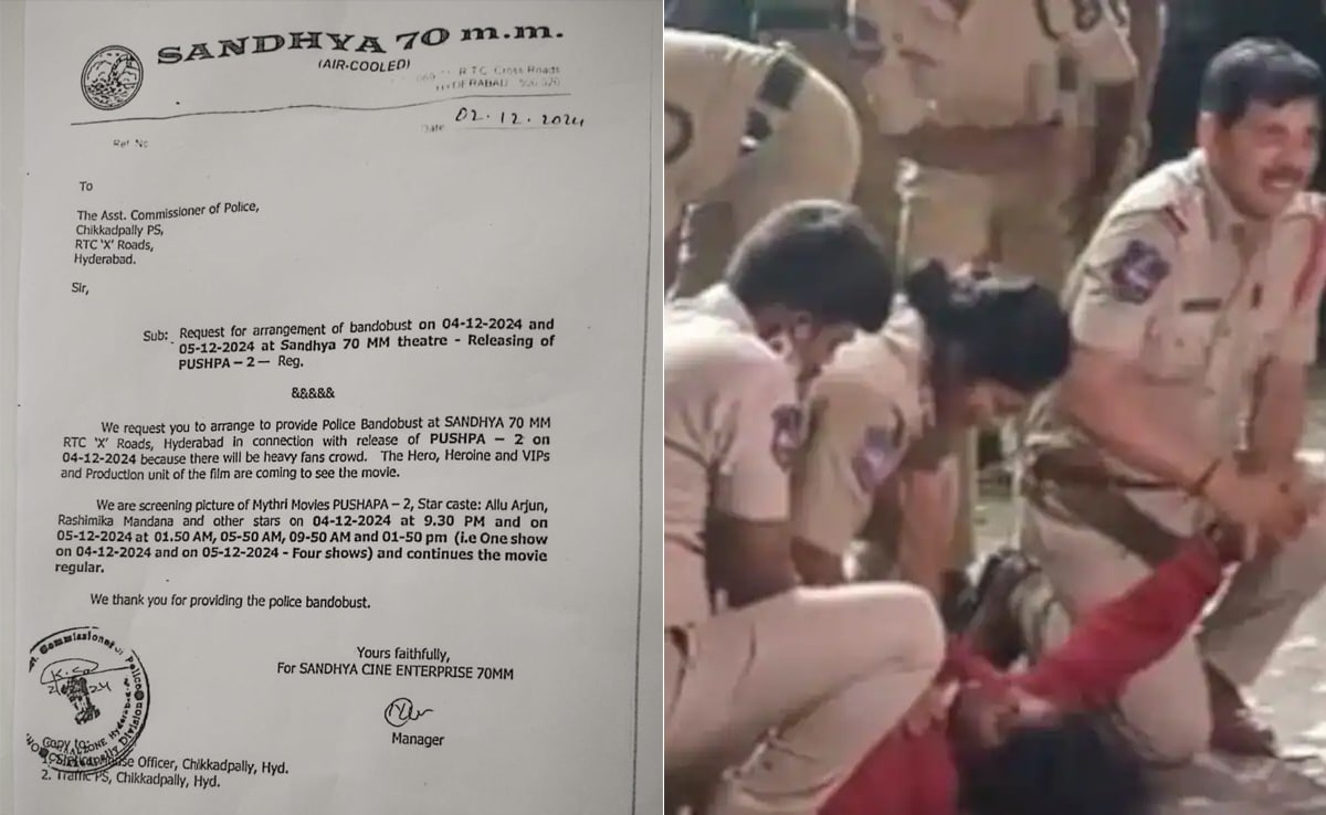 After Allu Arjun's Arrest, Letter Contradicts Cops' "No Information" Claim