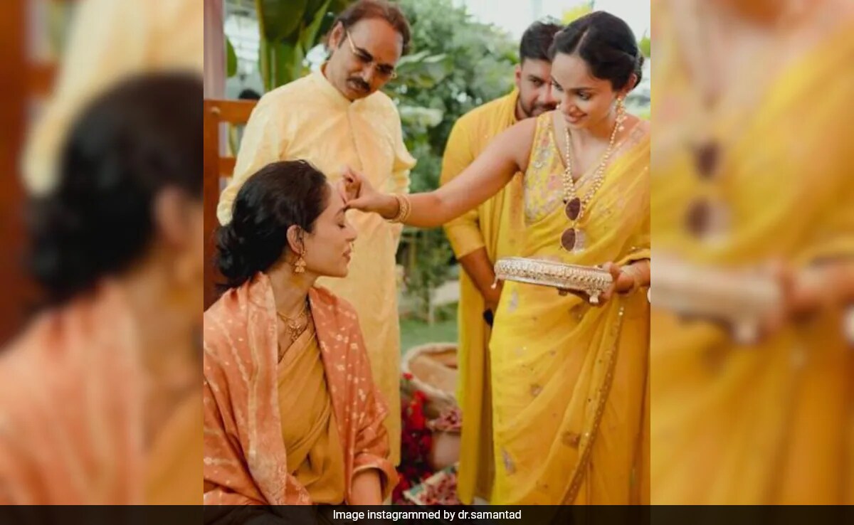 New Day, New Pics From Bride-To-Be Sobhita Dhulipala's Haldi Ceremony. Courtesy: Sister Samantha