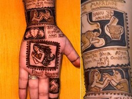 महिला ने हाथों में लगाई Divorce Mehendi, डिजाइन में दिखाए ससुरालियों के अत्याचार, लोग बोले- हिम्मत रखो बहन