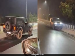 Death-Defying Stunt: Youth Drives Thar At High Speed On Ghaziabad Footpath, Video Goes Viral Death-Defying Stunt: Youth Drives Thar At High Speed On Ghaziabad Footpath, Video Goes Viral
