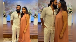 Deepika Padukone Soaks In The Christmas Spirit In A Dusty Rose Maxi Dress