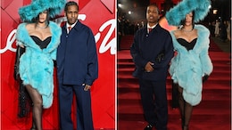 For British Fashion Awards 2024, Rihanna Paid Tribute To Pamela Anderson In A Baby Blue Fur Coat And Hat