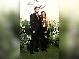 Aaliyah Kashyap In A Gold Corset Ensemble, Shane Gregoire In A Black Suit Looked Divine For Their Wedding Reception Aaliyah Kashyap In A Gold Corset Ensemble, Shane Gregoire In A Black Suit Looked Divine For Their Wedding Reception