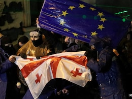 Pics: Georgia Rocked By Violent Protests Over Russia-EU Divide Within Country Pics: Georgia Rocked By Violent Protests Over Russia-EU Divide Within Country