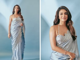 Keerthy Suresh Was Everything Pastel Perfection Should Look Like In A Light Blue Saree